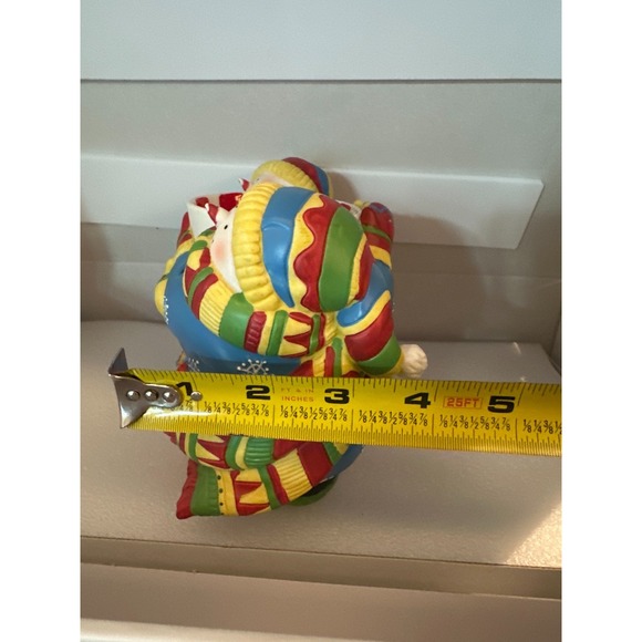 PartyLite Peppermint Pals Snowman Tealight Holder Christmas Candy Bowl Decor - Picture 9 of 10